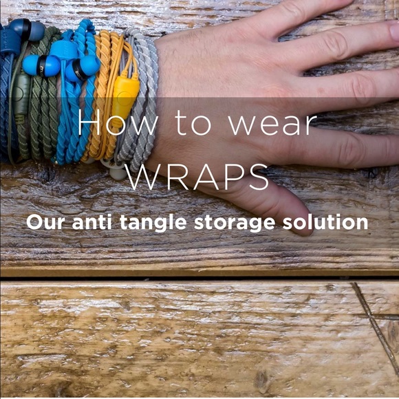 NWOT Wraps Wristband Headphones - Picture 3 of 3